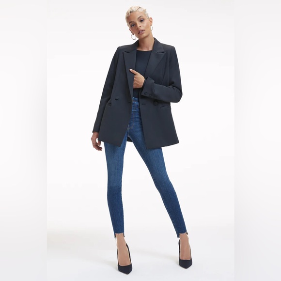 Ladies jeans by Good American - GOOD WAIST STEP HEM *pics by GA - Picture 2 of 7